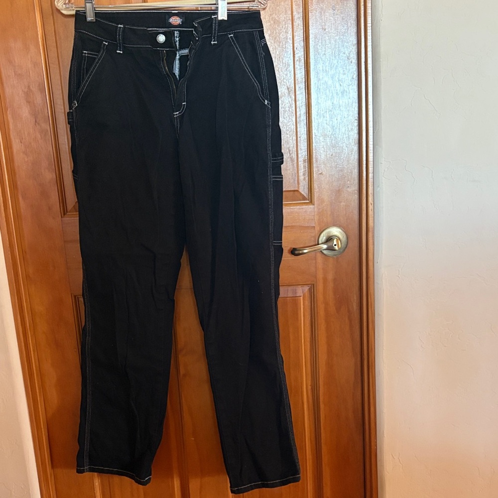 Dickies Women's Black Straight Leg Jeans